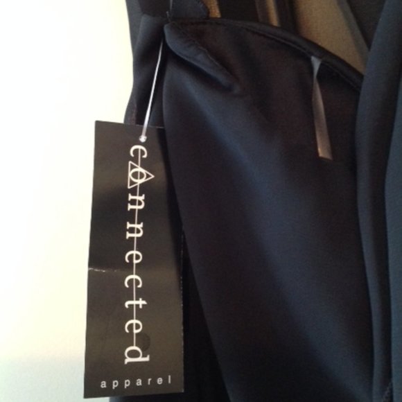 CONNECTED APPAREL BLACK SEMI-FORMAL DRESS - Picture 5 of 5